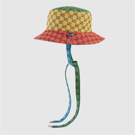 gucci colorful bucket hat|gucci bucket hat price.